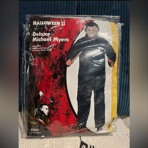 Michael Myers Deluxe Costume with Latex Mask & Knife - XXL New